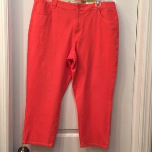 Coldwater Creek Coral Crops Sz 14